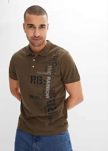 Polo Slim Fit facile d'entretien en coton, bonprix