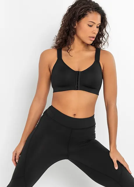 Soutien-gorge de sport avec fermeture devant, maintien fort, bonprix