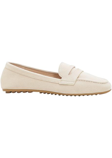 Mocassins décontractés avec semelle extérieure profilée - beige