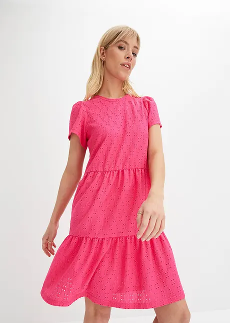 Robe polo avec broderies anglaises, bonprix