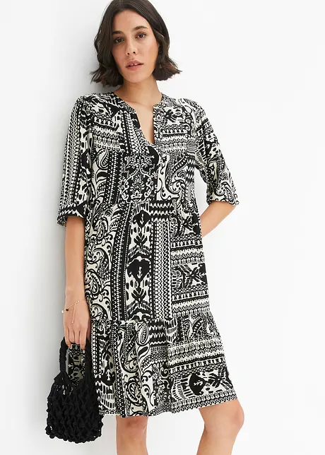 Robe-tunique imprimée en viscose, bonprix