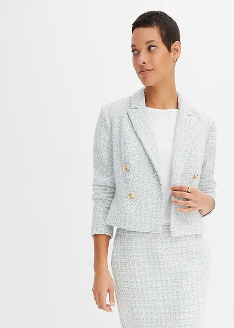 Blazer en tweed avec polyester recyclé, BODYFLIRT