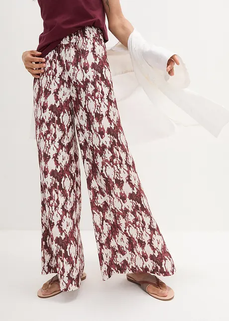 Pantalon palazzo léger, taille confortable, bpc bonprix collection