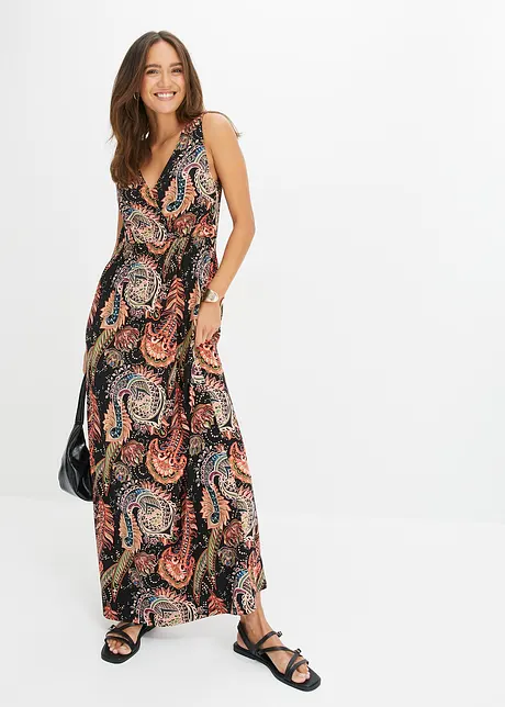 Robe longue imprimée, bonprix