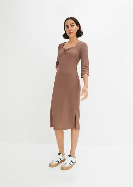 Robe midi en crêpe léger, BODYFLIRT