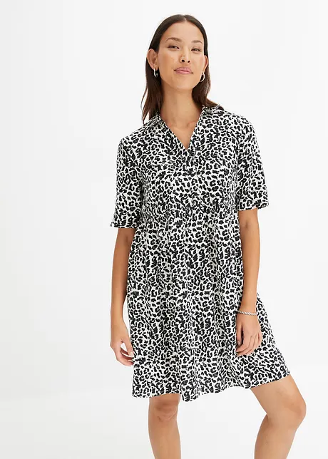 Robe col chemise en viscose, bonprix