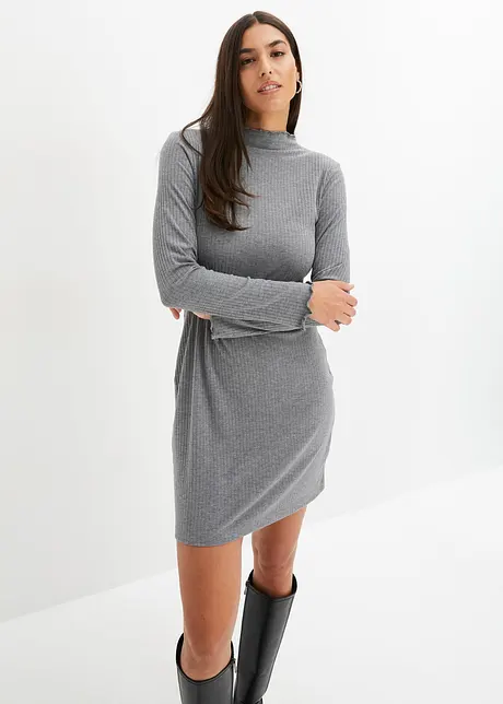 Robe en jersey côtelé, bonprix