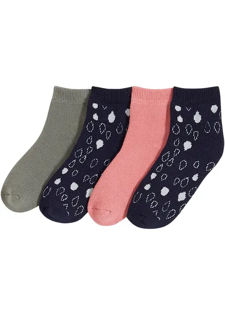 Lot de 4 paires de chaussettes chaudes enfant avec coton, bonprix