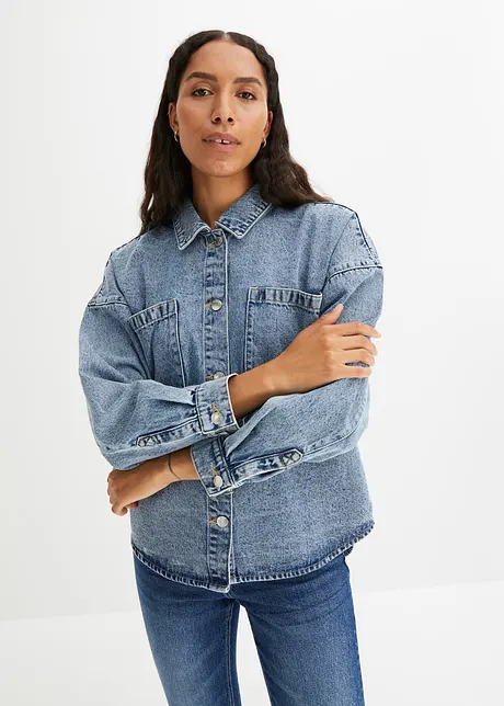 Surchemise oversize en jean, bonprix