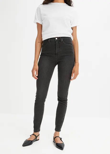 Jean skinny taille haute, stretch, bonprix