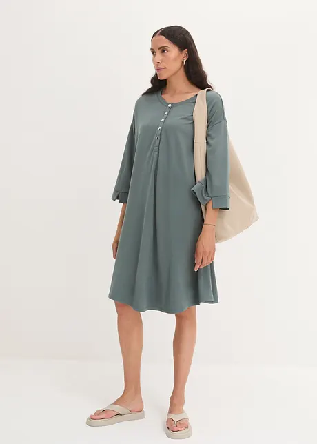 Robe trapèze en Punto di Roma, bonprix