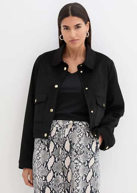 Veste synthétique style boxy, bonprix