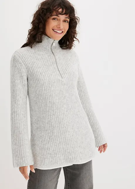 Pull camionneur en maille côtelée, bonprix