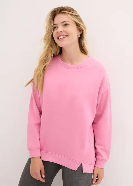 Sweat oversize avec détails fente sur la base, bonprix