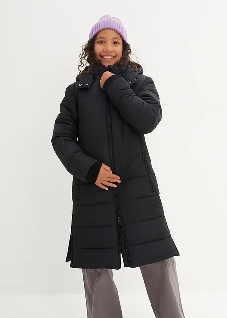 Manteau matelassé fille avec capuche amovible, bonprix