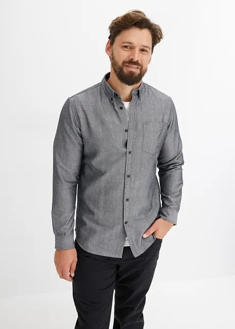 Chemise Oxford manches longues Essential, bonprix