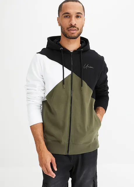 Sweat zippé à capuche, bonprix