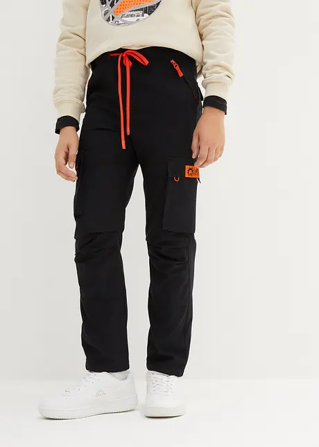 Pantalon garçon à taille élastiquée et poches cargo, Regular Fit, bonprix