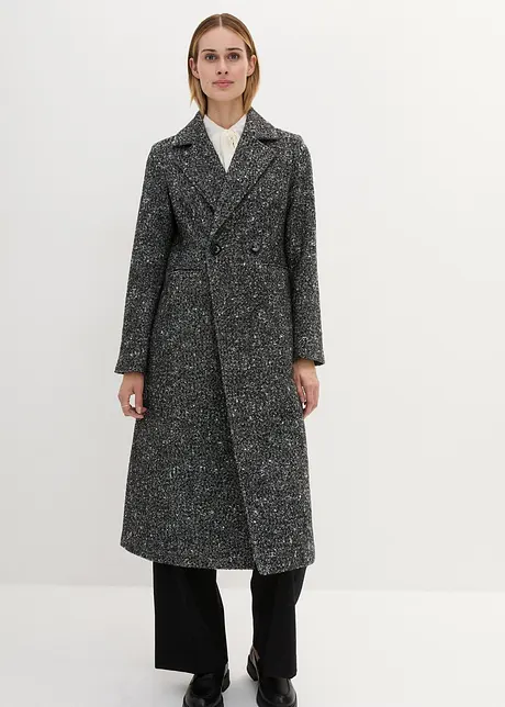 Manteau texturé en laine, bonprix