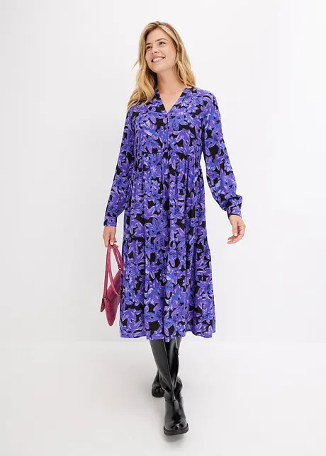 Robe midi à imprimé floral, bonprix