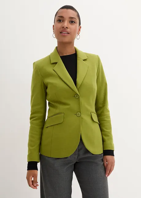 Blazer cintré en jersey de coton, bonprix