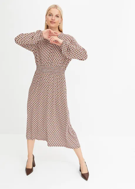 Robe midi imprimée, bonprix