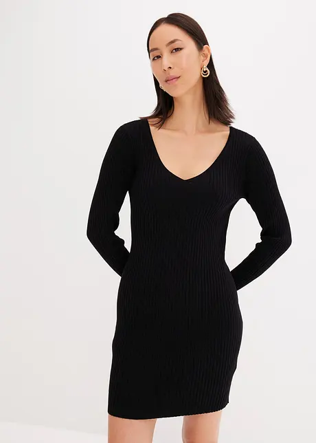 Robe en maille côtelée, bonprix