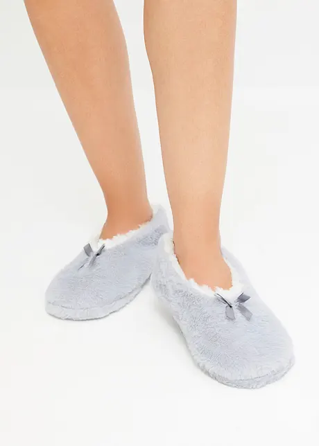 Chaussettes d'intérieur en polaire peluche avec semelle antidérapante, bonprix