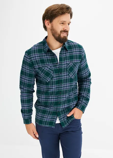 Chemise manches longues en flanelle, bonprix