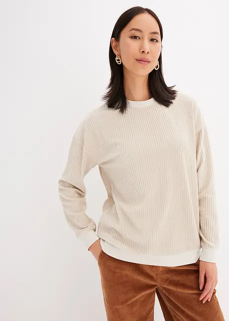 Pull côtelé, bonprix