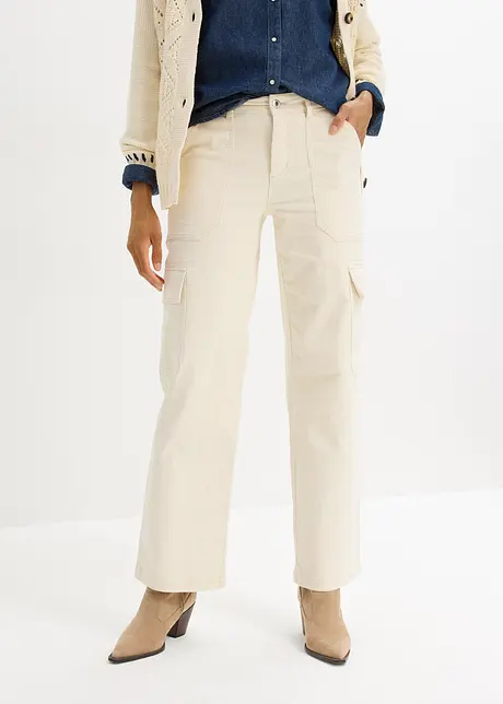 Pantalon en velours côtelé stretch, bonprix