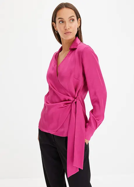 Blouse en satin, bonprix