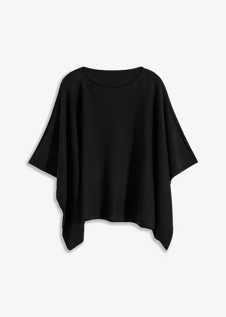 Poncho en laine, bonprix