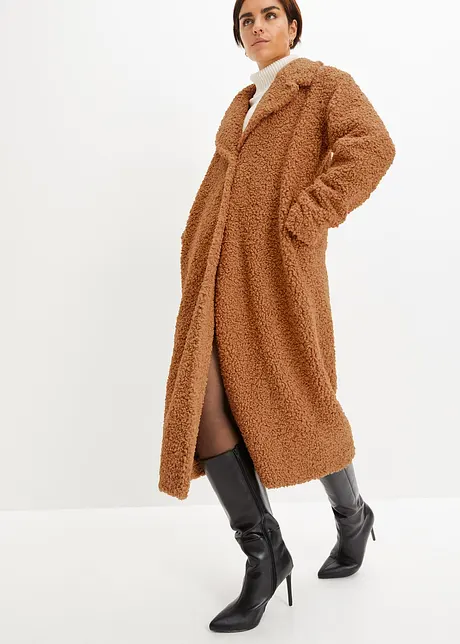 Manteau Doudou Femme - Peluche Douce, Capuche Ajustable, Zip Double Sens - Chaud Et Confortable Pour L'hiver