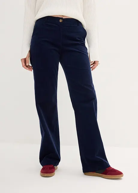 Pantalon en velours côtelé, style Marlène, bonprix