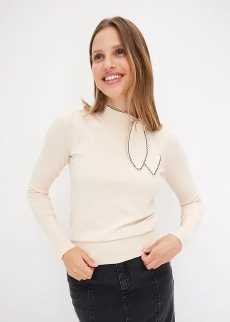 Pull avec détail nœud, bonprix