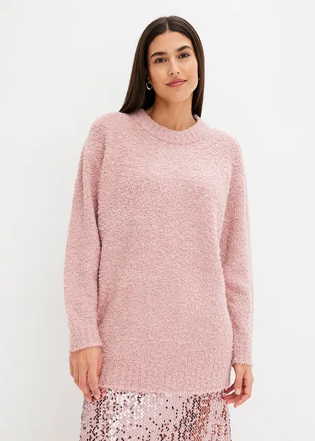 Pull oversize en maille bouclette, bonprix