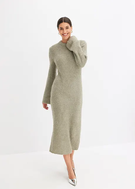 Robe en maille bouclette, bonprix