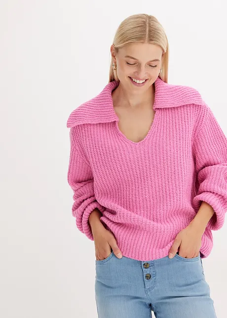 Pull côtelé, bonprix