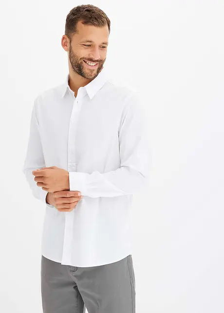 Chemise manches longues extensible, bonprix