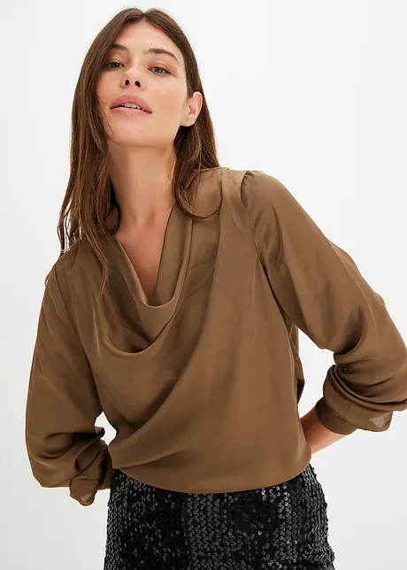 Blouse en satin fin, bonprix