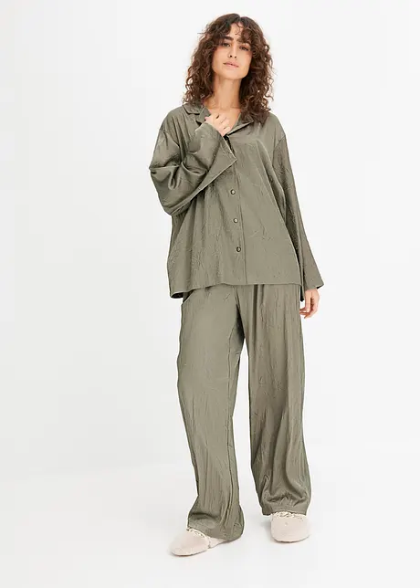 Pyjama en satin aux reflets irisés, bonprix