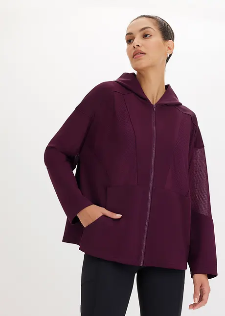 Veste de sport avec mesh, oversize, bonprix