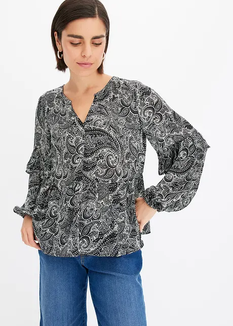 Tunique-blouse imprimée, bonprix