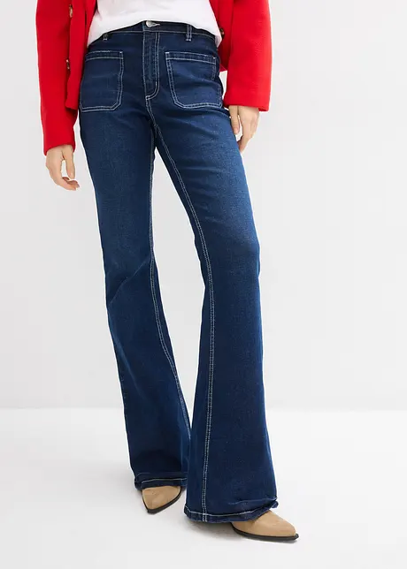 Jean MAJE Paco Boot-cut évasé - Taille 36fr - Bleu - Très Bon état - Tour De Taille 34cm