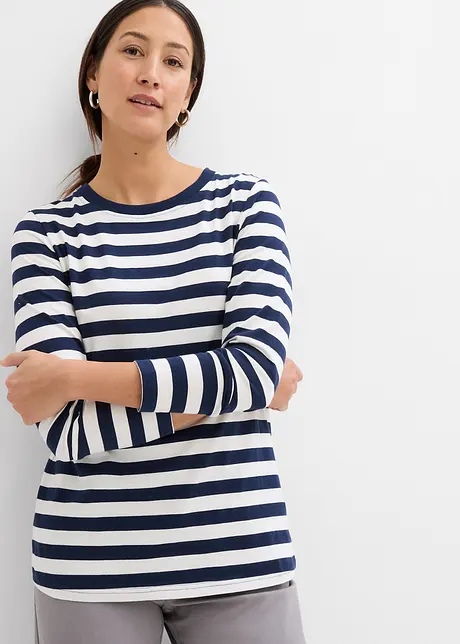 T-shirt rayé 100% coton, bonprix