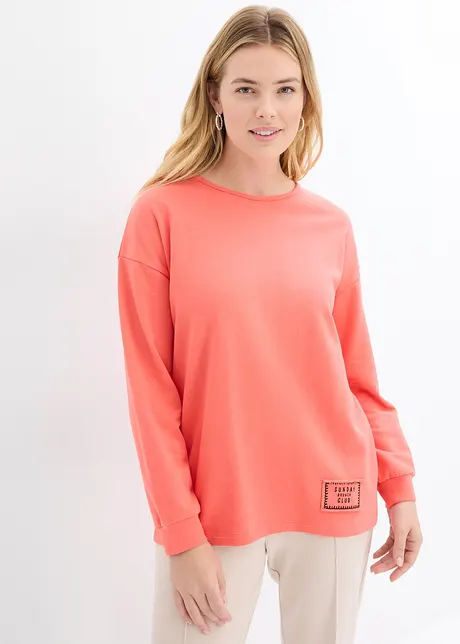 Sweat Fille Justice – Orange – Thème Basketball – Taille 10 – Manches Longues