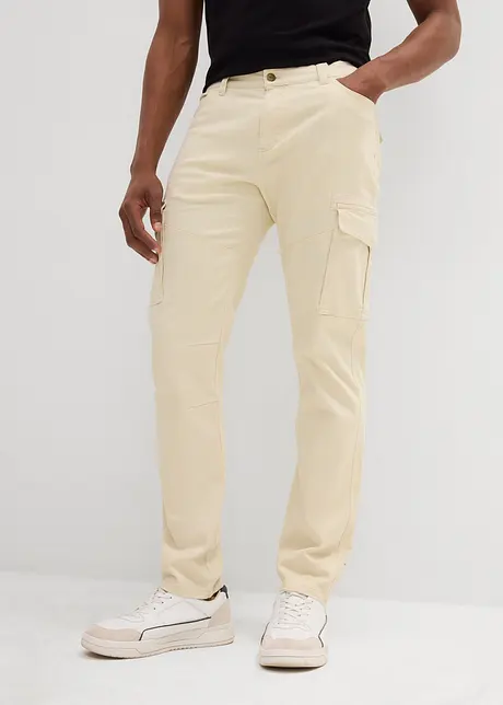 Pantalon cargo extensible Slim Fit, jambes droites, bonprix