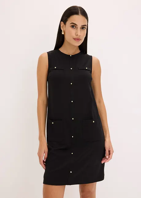 Robe avec boutons décoratifs, bonprix