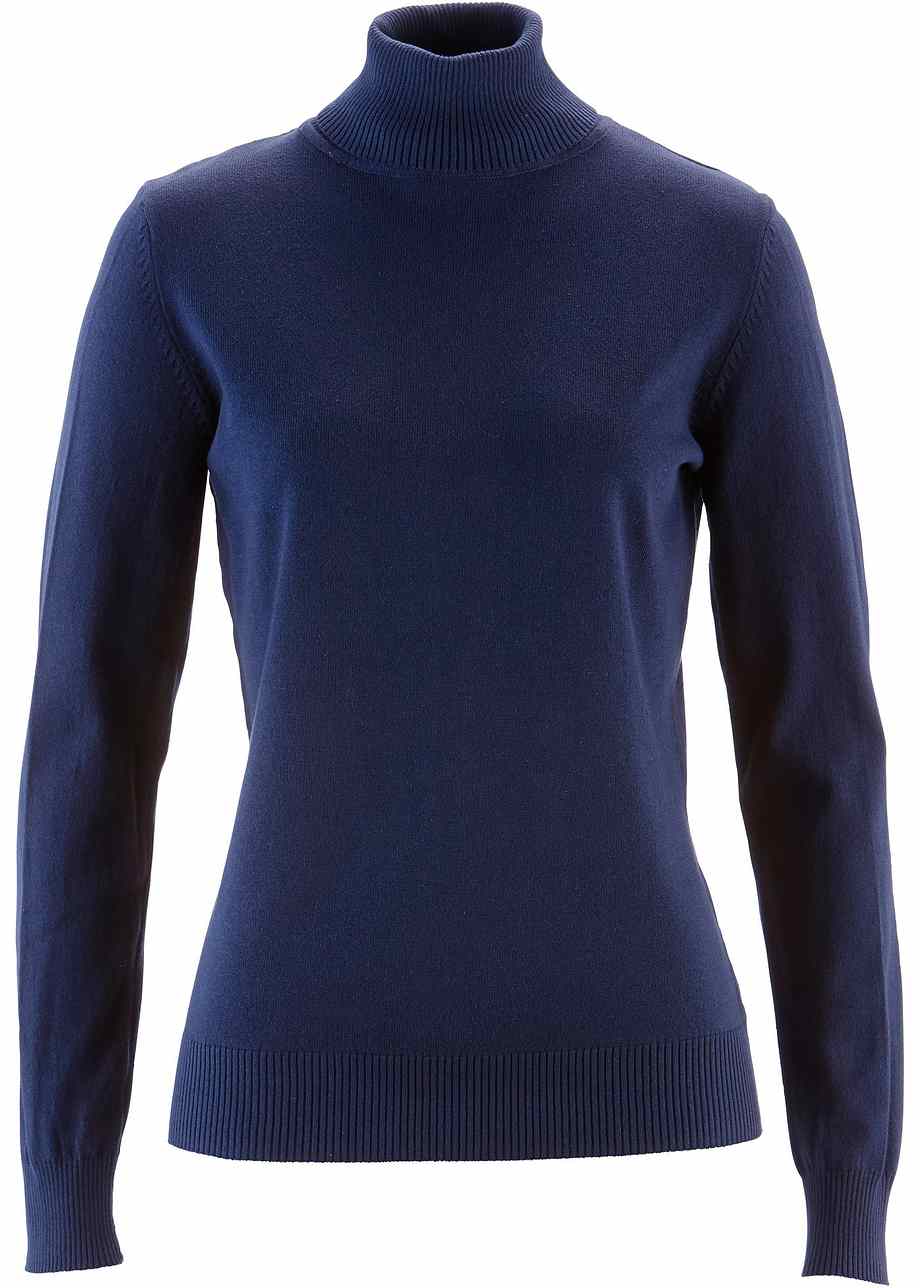 SERSARY Demi Col Roulé Femme à Manches Longues - T-Shirt à Col Roulé Doux - Pull Col Roulé Basique Top - Col Montant Hauts LonguesHaut Tricoté,Blanc.,S